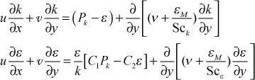 k and e equations